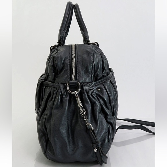 Miu Miu Black Leather Satchel - Picture 3 of 14